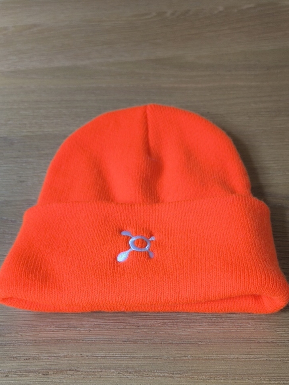 Orangetheory Fitness Beanie Hat Orange Port & Company CP90 Splat Logo Knit Cap